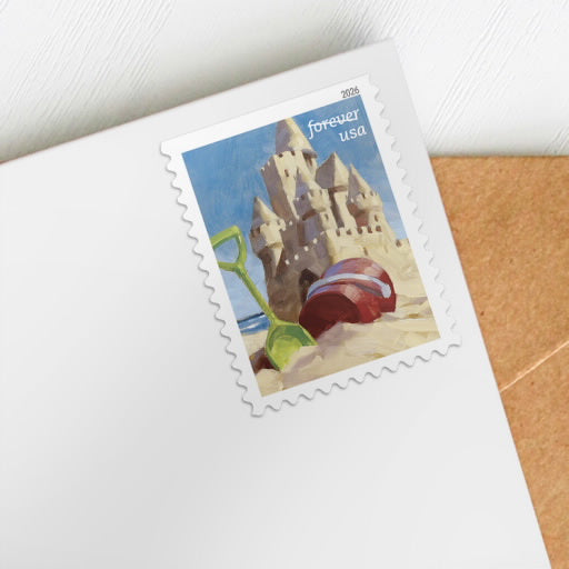 A Day At The Beach USPS Book of 20 Forever Stamps