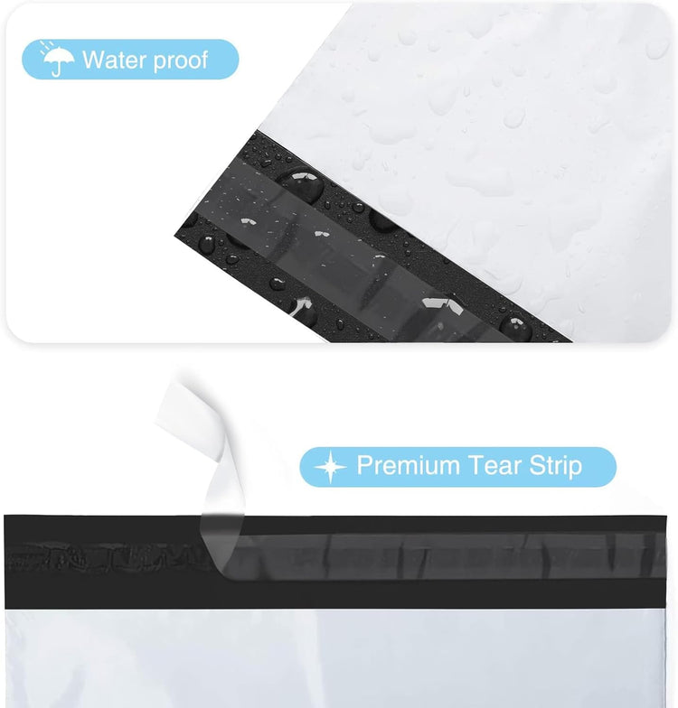 Large Poly Mailers 24X24'' 100Pcs, Waterproof Shipping Bags White